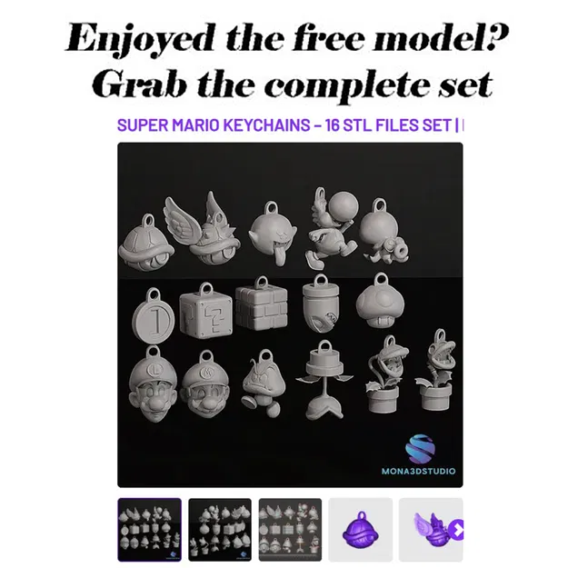 Móc khóa Super Mario – Nấm (Phiên bản miễn phí) - Image 4