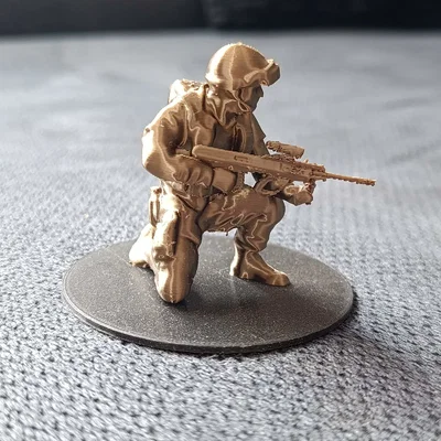Mô hình chiến sĩ Soldier v.1 - Tượng nhân vật quân sự in 3D độc đáo
