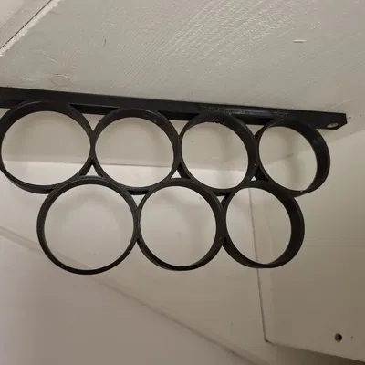 Giá treo ống keo 2 hàng gắn dưới kệ