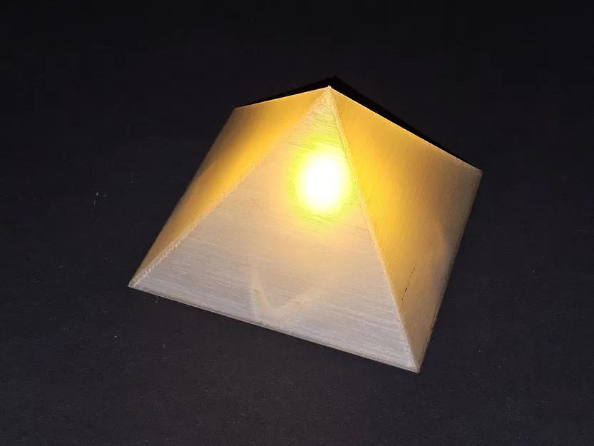 Đèn trang trí hình kim tự tháp cho nến điện tử - Image 4
