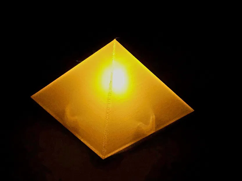 Đèn trang trí hình kim tự tháp cho nến điện tử - Image 5