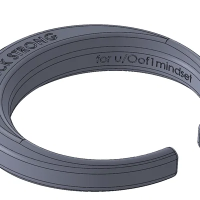 Mô hình 3D Vòng tay Ring Pop SUCK STRONG độc đáo