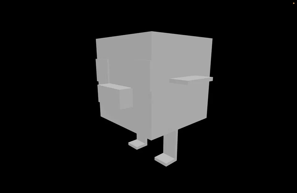 Mô hình gà con Minecraft đáng yêu - File in 3D chất lượng cao - Image 2