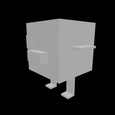 Mô hình gà con Minecraft đáng yêu - File in 3D chất lượng cao