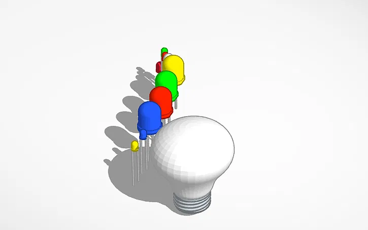 Mô hình trang trí đèn LED và bóng đèn phong cách DIY độc đáo - Image 1