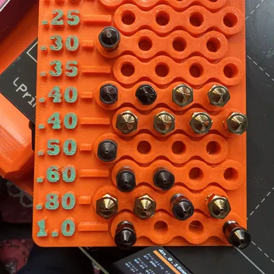 Khay Đựng Nozzle E3D V6 Gọn Gàng Tiện Lợi (Thiết Kế In 3D)