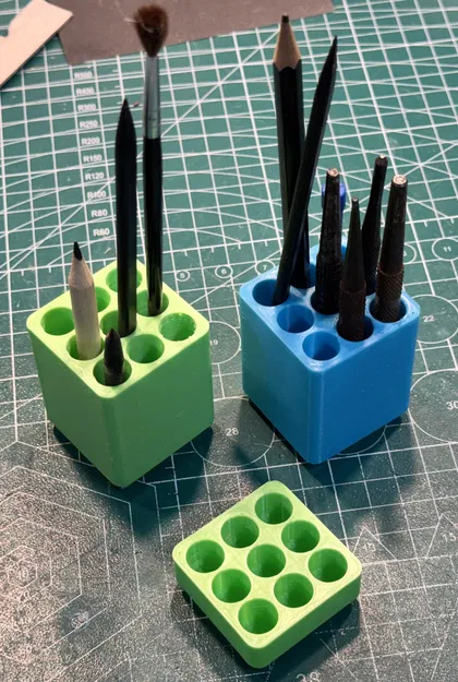 Khay Đựng Bút, Dụng Cụ Mảnh Gridfinity 1x1x7U - In 3D Tiện Dụng - Image 2