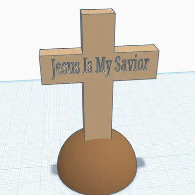 Mô hình trang trí thánh giá Jesus Is My Savior in 3D đẹp mắt