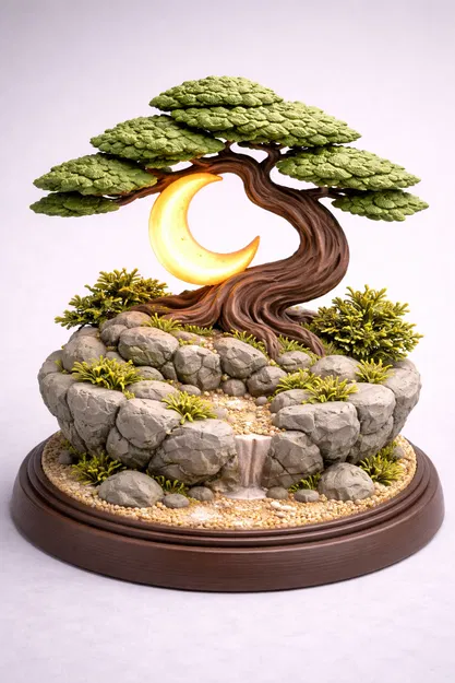 MoonBonsai: Thảm họa acrylic đầu tay của tui - Image 1