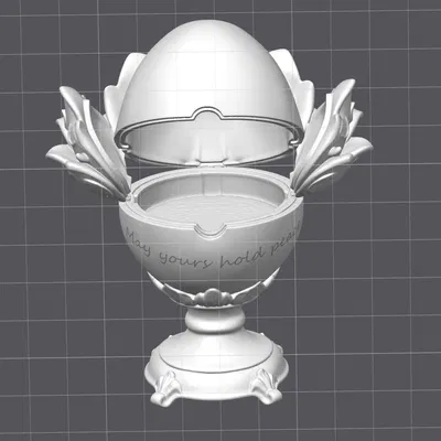 Vật phẩm trang trí trứng Phục sinh “Mong bạn luôn bình an”