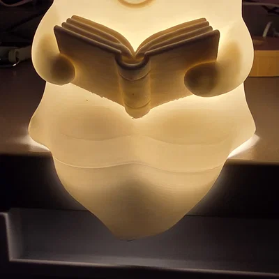 Mô hình in 3D Đèn ngủ hình ma nhỏ đọc sách siêu dễ thương