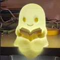 Mô hình in 3D Đèn ngủ hình ma nhỏ đọc sách siêu dễ thương - Thumbnail 2