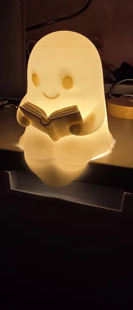 Mô hình in 3D Đèn ngủ hình ma nhỏ đọc sách siêu dễ thương - Image 3