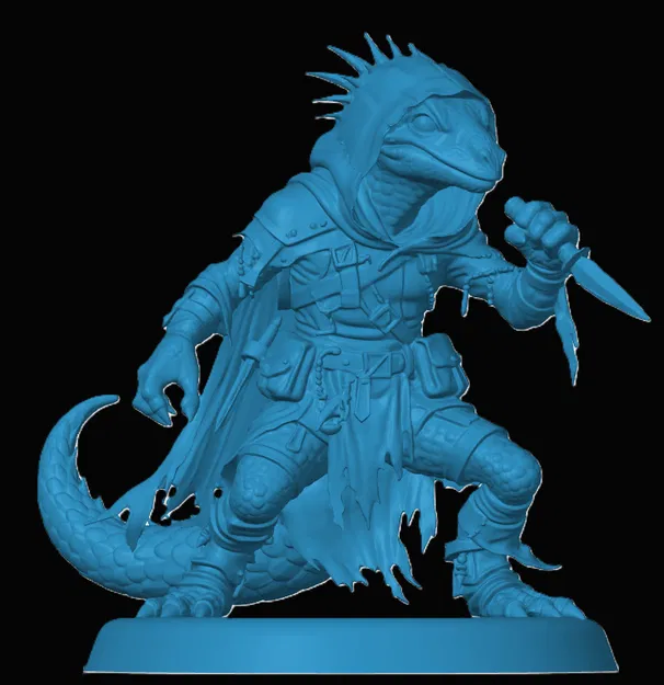 Mô hình 3D Kobold Rogue cho game nhập vai D&D Tabletop - Image 1