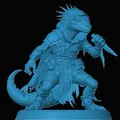Mô hình 3D Kobold Rogue cho game nhập vai D&D Tabletop - Thumbnail 1