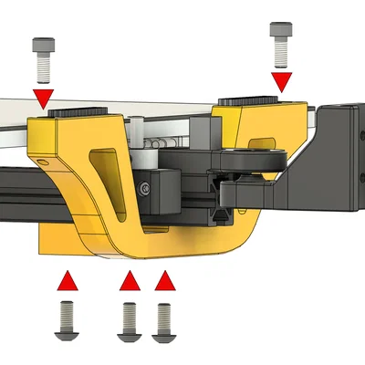 Bộ giá đỡ vệ sinh Nozzle cho Voron Trident