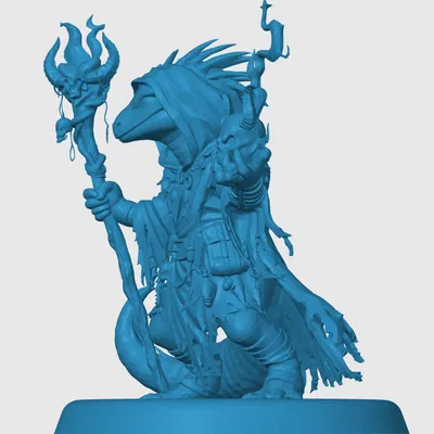 Mô hình 3D Kobold Warlock cho D&D và Tabletop RPG