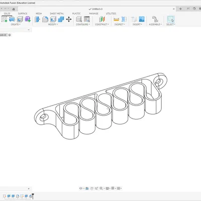 Giá treo cáp 5 khe thông minh - In 3D gọn gàng góc làm việc