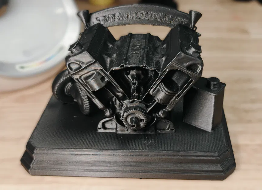 Mô hình Động cơ V8 - Cúp vinh danh cho Thợ máy, Trang trí Garage - Image 6