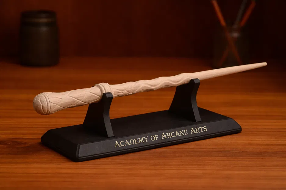Mô hình đũa phép Harry Potter kèm giá đỡ trưng bày tinh xảo - Image 1