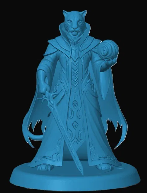 Mô hình Tabaxi Warlock cho game tabletop - Image 1