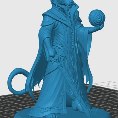 Mô hình Tabaxi Warlock cho game tabletop