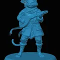 Mô hình Tabaxi Bard cho game RPG - Thumbnail 1