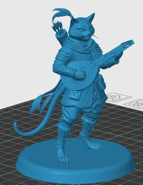 Mô hình Tabaxi Bard cho game RPG - Image 2