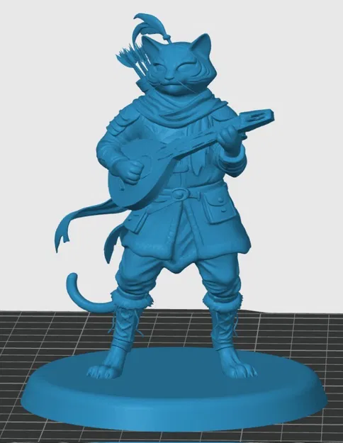 Mô hình Tabaxi Bard cho game RPG - Image 3