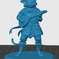 Mô hình Tabaxi Bard cho game RPG - Thumbnail 3