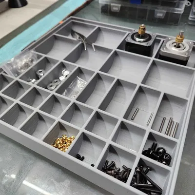 Khay Đựng Linh Kiện 10 Inch - 3 Kích Thước Ngăn Khác Nhau
