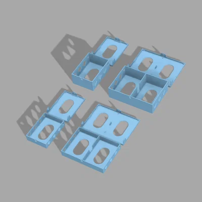 Hộp Đựng Bài Tây - Loại Đơn Hoặc Đôi; Một Hoặc Hai Bộ