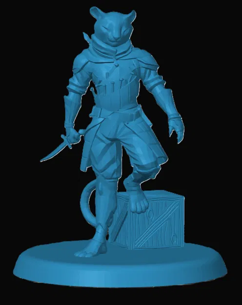 Mô hình Tabaxi Rogue cho game RPG - Image 1