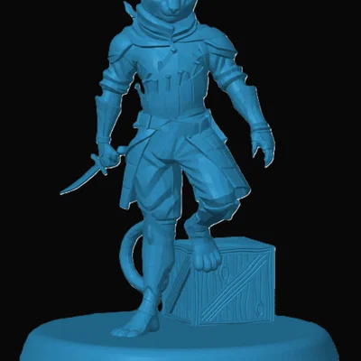 Mô hình Tabaxi Rogue cho game RPG