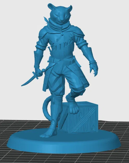 Mô hình Tabaxi Rogue cho game RPG - Image 3