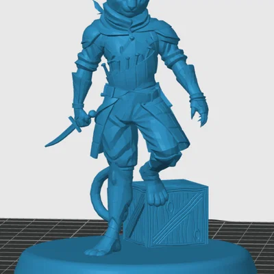 Mô hình Tabaxi Rogue cho game RPG