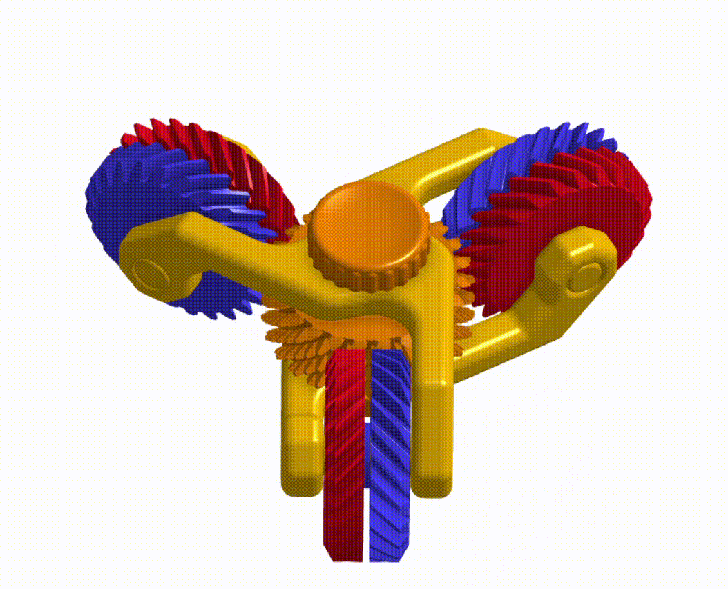 Con quay Fidget Bánh răng xoắn kép - Image 2
