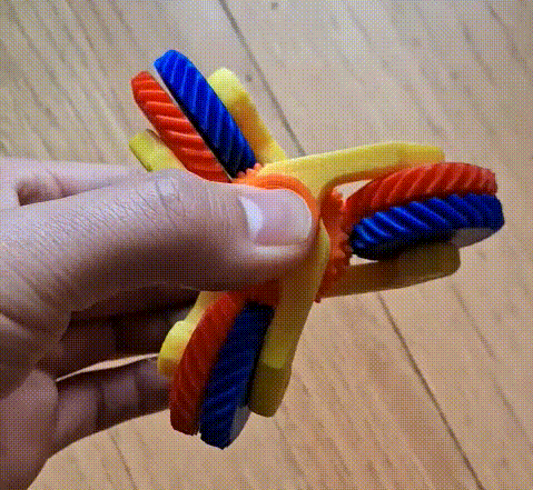Con quay Fidget Bánh răng xoắn kép - Image 3