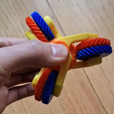 Con quay Fidget Bánh răng xoắn kép