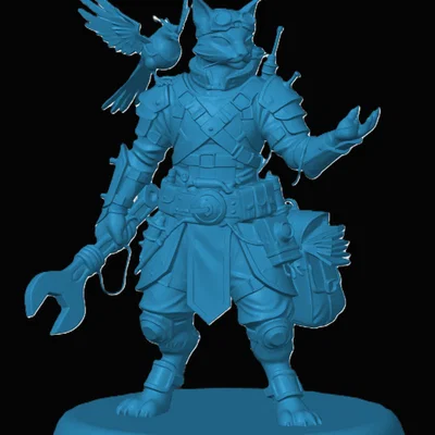 Mô hình Tabaxi Artificer cho game RPG