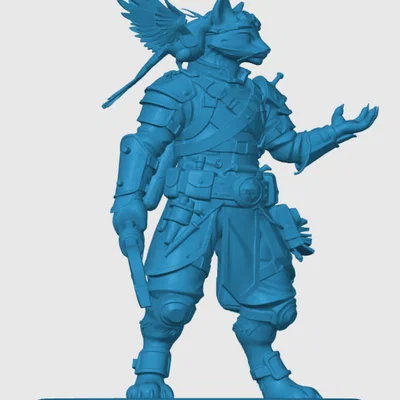 Mô hình Tabaxi Artificer cho game RPG