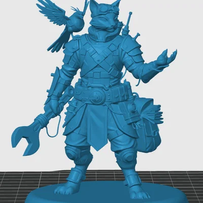 Mô hình Tabaxi Artificer cho game RPG