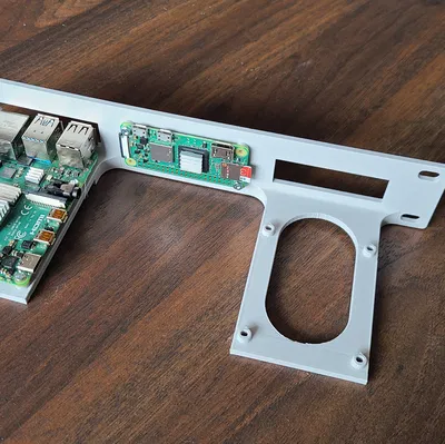 Giá đỡ Raspberry Pi 3, 4, 5, Zero 2 W cho tủ Rack 10 inch