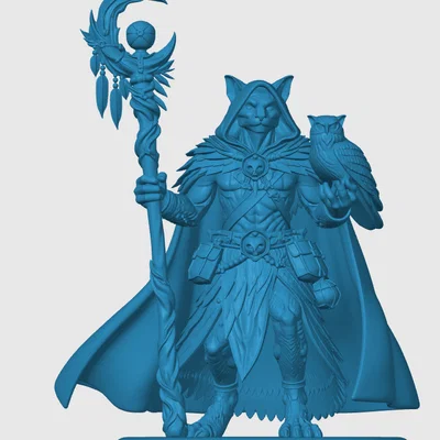 Mô hình Tabaxi Druid cho game nhập vai