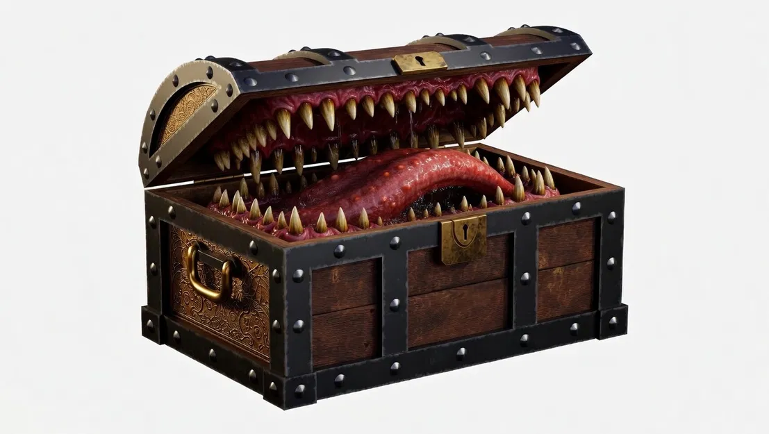 Bộ sưu tập Rương kho báu và Quái vật Mimic in 3D cực chất - Image 2