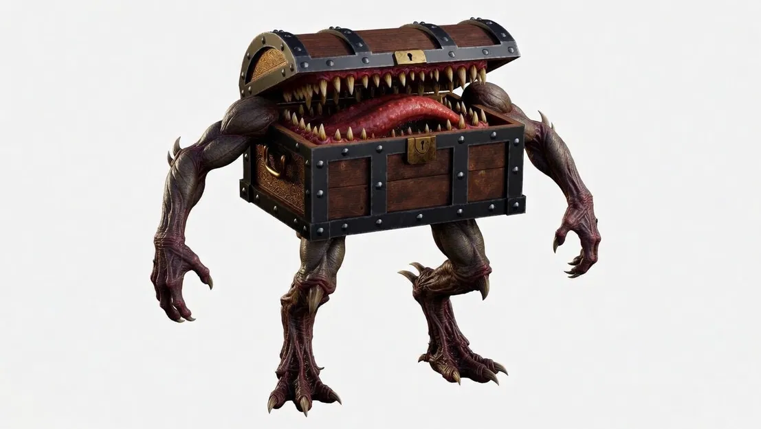 Bộ sưu tập Rương kho báu và Quái vật Mimic in 3D cực chất - Image 3