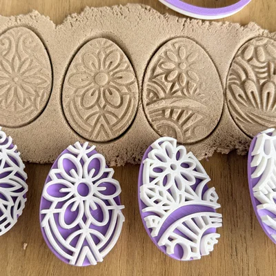 Khuôn cắt bánh quy hình trứng Phục sinh trang trí