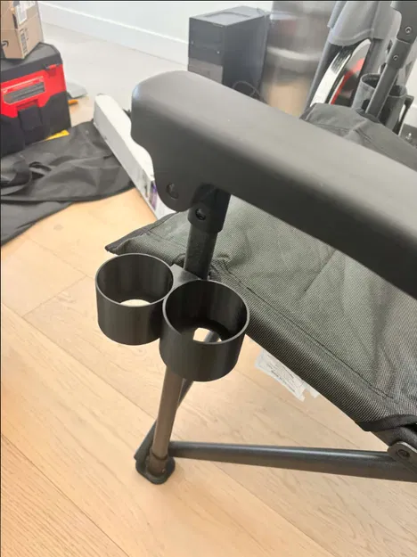 Khay đựng cốc kép 3D cho ghế dã ngoại Muskoka tiện lợi - Image 1