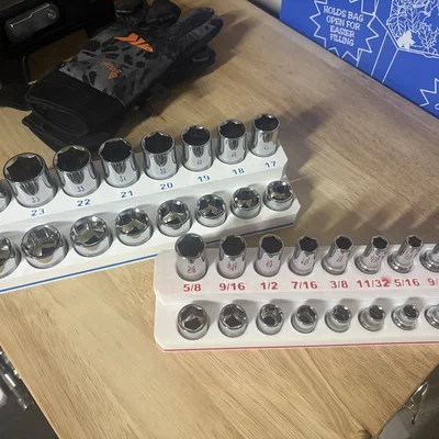 Khay sắp xếp ổ cắm Quinn 3/8 inch Master Socket Set