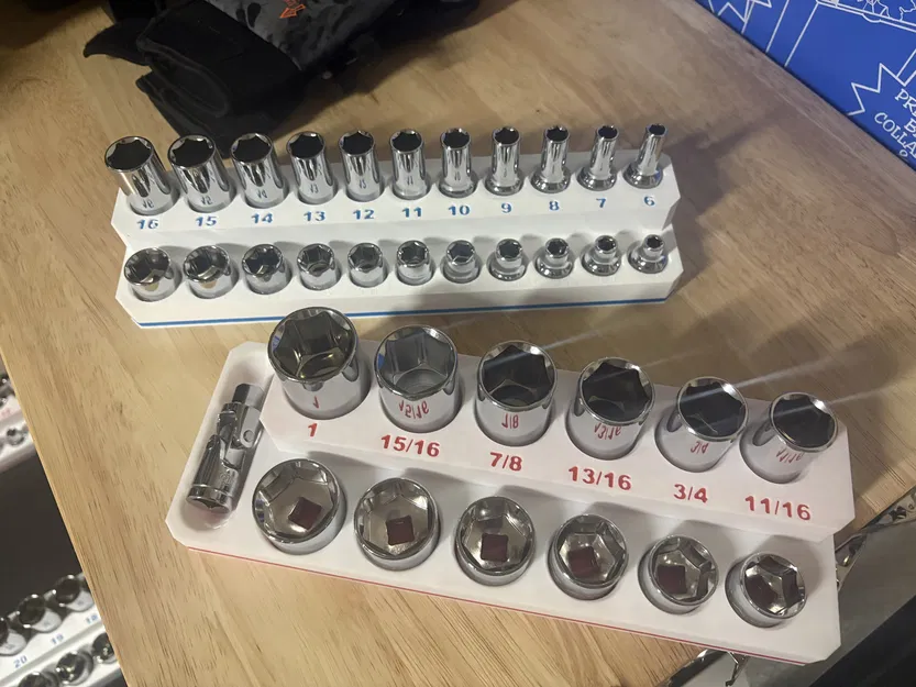 Khay sắp xếp ổ cắm Quinn 3/8 inch Master Socket Set - Image 3